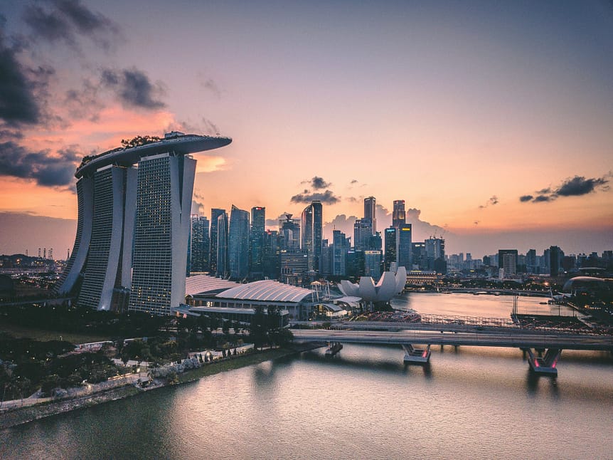 Singapore Skyline by Swapnil Bapat to illustrate StateUp at the World City Summit
